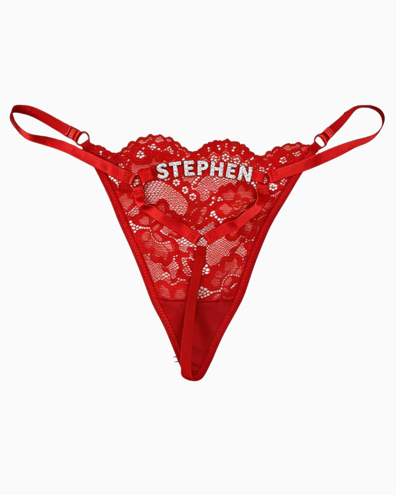 Signature Name Thong