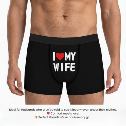 Men’s Boxer – “I ❤️ My Wife” Edition